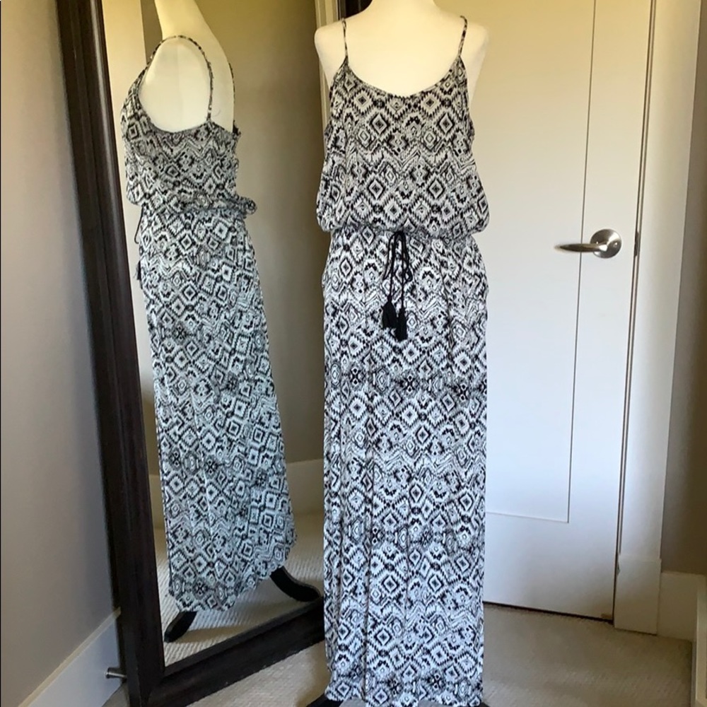 Aztec patterned maxi dress
